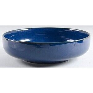 Rare Lindt-Stymeist Lapis 10" Round Vegetable Bowl Serving Bowl Japan Vtg MINT